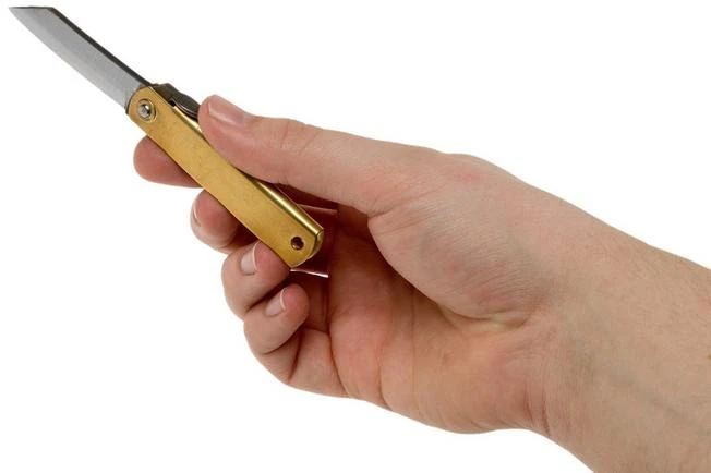 Higonokami Pocket Knife 5 Cm HIGO75BRS, SK-carbon Steel, Brass 10 Higonokami Pocket Knife 5 Cm HIGO75BRS, SK-carbon Steel, Brass - Image 8