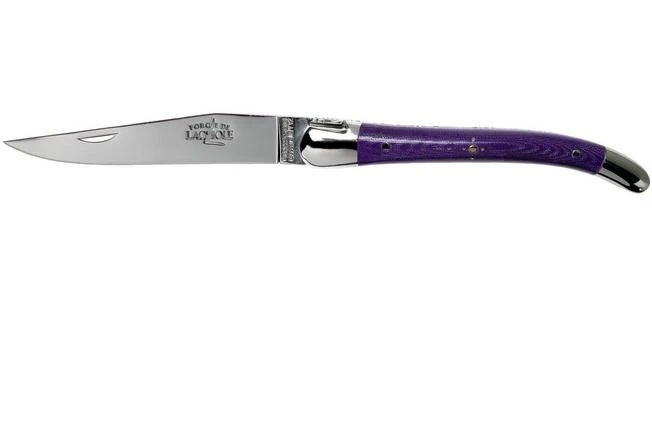 Forge De Laguiole 129INTCVIOBRI 9cm, Violet Micarta, Laguiole Knife 3 Forge De Laguiole 129INTCVIOBRI 9cm, Violet Micarta, Laguiole Knife