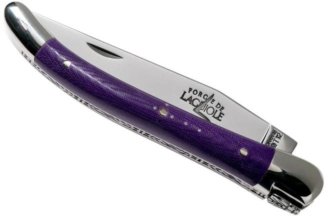 Forge De Laguiole 129INTCVIOBRI 9cm, Violet Micarta, Laguiole Knife 6 Forge De Laguiole 129INTCVIOBRI 9cm, Violet Micarta, Laguiole Knife - Image 4