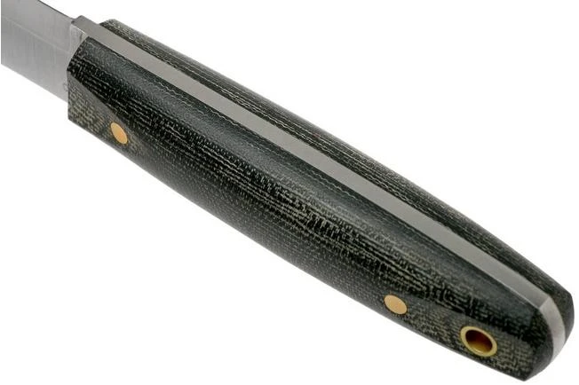 LT Wright Pronghorn, O1, Matte Black Micarta, Leather Sheath, Bushcraft Knife 6 LT Wright Pronghorn, O1, Matte Black Micarta, Leather Sheath, Bushcraft Knife - Image 4