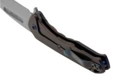 Medford Prae Slim Flipper, S45VN Tumbled Drop Point Blade, Violet Handle Pocket Knife -Knives Discount Store MF 23 PSF 01 04 medford