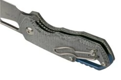 MKM Isonzo FX03M-3BC Clippoint M390, Black Canvas Micarta Pocket Knife, Jesper Voxnaes Design -Knives Discount Store MMK FX03M 3BC 06 mkm