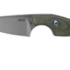MKM Mikro 2 Wharncliffe, Stonewashed Green Canvas Micarta Neck Knife, Jesper Voxnaes Design -Knives Discount Store MMK MR02 GC 01 mkm knives