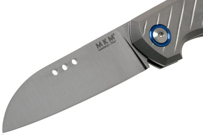 MKM Root RT-GCT Titanium Green Canvas Micarta Pocket Knife, Jens Anso Design 5 MKM Root RT-GCT Titanium Green Canvas Micarta Pocket Knife, Jens Anso Design - Image 3