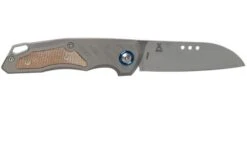 MKM Root RT-NCT Titanium Natural Canvas Micarta Pocket Knife, Jens Anso Design -Knives Discount Store MMK RT NCT 02 mkm knives