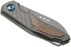 MKM Root RT-NCT Titanium Natural Canvas Micarta Pocket Knife, Jens Anso Design -Knives Discount Store MMK RT NCT 04 mkm knives