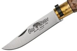 Old Bear Classical Carved Walnut M, 9307-19-LNI Pocket Knife -Knives Discount Store OB9307 19 LNI 03 oldbear