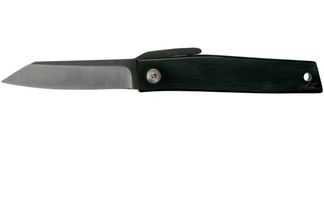 Ohta FK7 Higonokami-pocket Knife, Black Canvas Micarta 3 Ohta FK7 Higonokami-pocket Knife, Black Canvas Micarta