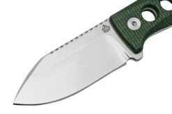 QSP Knife Canary QS141-C1 Stonewashed, Black Green G10, Neck Knife -Knives Discount Store QS141 C1 03 qsp