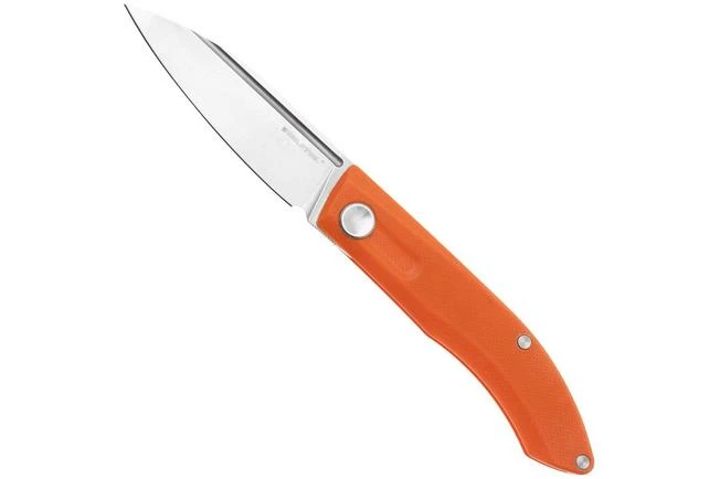 Real Steel Stella Orange 7052 Pocket Knife, Poltergeist Design 3 Real Steel Stella Orange 7052 Pocket Knife, Poltergeist Design