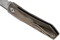 Real Steel Solis 7061S Beadblast Titanium, Silver, Slipjoint Pocket Knife, Poltergeist Design 13 Real Steel Solis 7061S Beadblast Titanium, Silver, Slipjoint Pocket Knife, Poltergeist Design -Knives Discount Store RL7061S 05 real steel