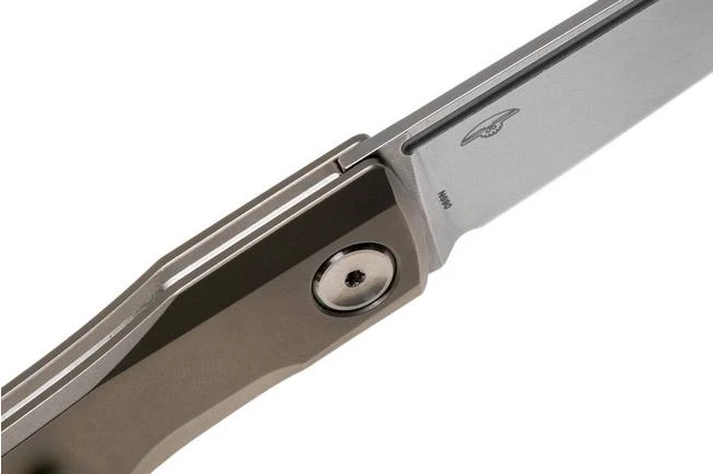 Real Steel Solis 7061S Beadblast Titanium, Silver, Slipjoint Pocket Knife, Poltergeist Design 8 Real Steel Solis 7061S Beadblast Titanium, Silver, Slipjoint Pocket Knife, Poltergeist Design - Image 6