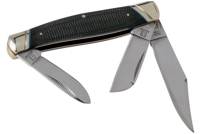 Rough Ryder Classic Carbon II Large Stockman RR2214 Pocket Knife 4 Rough Ryder Classic Carbon II Large Stockman RR2214 Pocket Knife - Image 2