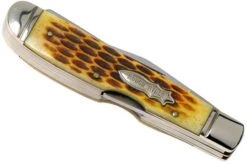 Rough Ryder Mini Trapper Amber Bone RR948 Slipjoint Pocket Knife -Knives Discount Store RY948 04 rough ryder