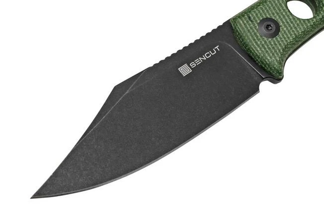 SENCUT Waxahachie SA11C Green Micarta Fixed Knife 5 SENCUT Waxahachie SA11C Green Micarta Fixed Knife - Image 3