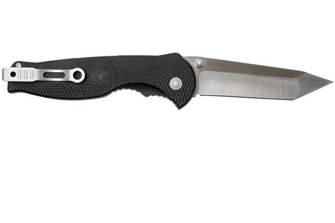 SOG Flash II Tanto Satin Straight Edge- FSA-8 4 SOG Flash II Tanto Satin Straight Edge- FSA-8 - Image 2