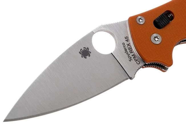 Spyderco Manix 2 REX45 Burnt Orange C101GPBORE2 Sprint Run Pocket Knife 5 Spyderco Manix 2 REX45 Burnt Orange C101GPBORE2 Sprint Run Pocket Knife - Image 3