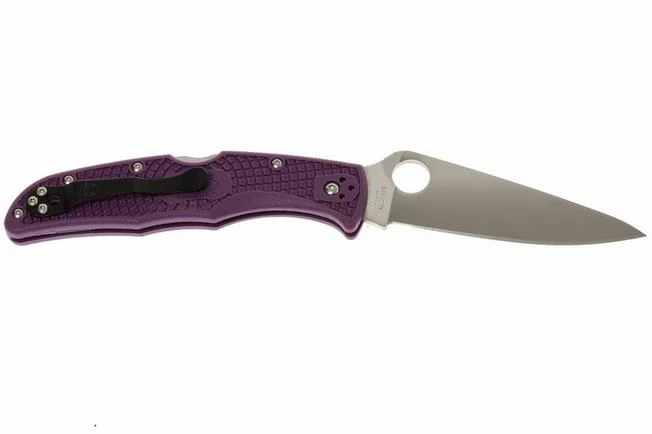 Spyderco Endura 4 Purple C10FPPR Pocket Knife 3 Spyderco Endura 4 Purple C10FPPR Pocket Knife