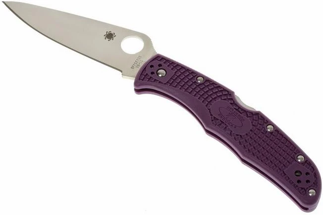 Spyderco Endura 4 Purple C10FPPR Pocket Knife 4 Spyderco Endura 4 Purple C10FPPR Pocket Knife - Image 2