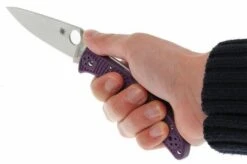 Spyderco Endura 4 Purple C10FPPR Pocket Knife 15 Spyderco Endura 4 Purple C10FPPR Pocket Knife -Knives Discount Store SPC10FPPR 07 spyderco endura paars spc10fppr d7