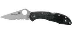 Spyderco Delica 4 Thin Red Line C11FPSBKRD Pocket Knife