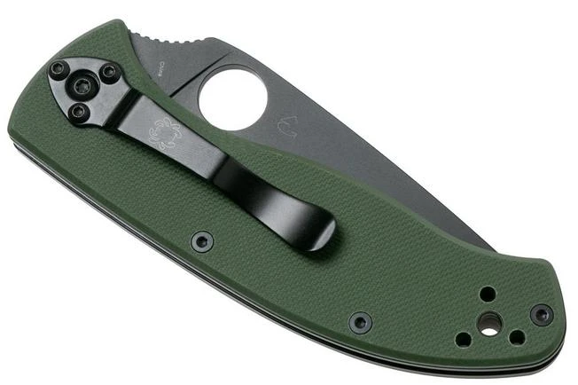 Spyderco Tenacious Green Black C122GPBGR Pocket Knife 6 Spyderco Tenacious Green Black C122GPBGR Pocket Knife - Image 4