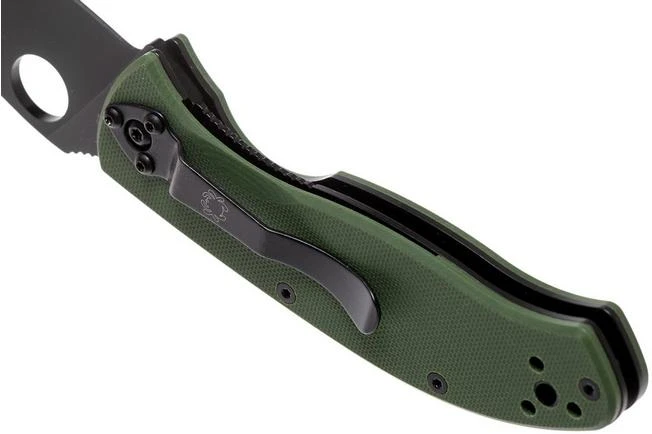 Spyderco Tenacious Green Black C122GPBGR Pocket Knife 7 Spyderco Tenacious Green Black C122GPBGR Pocket Knife - Image 5