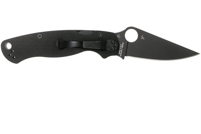 Spyderco Paramilitary 2 Black C81GPBK2 Pocket Knife 4 Spyderco Paramilitary 2 Black C81GPBK2 Pocket Knife - Image 2
