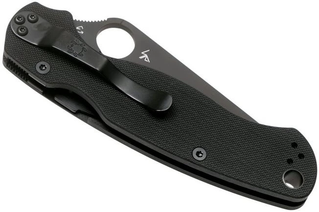 Spyderco Paramilitary 2 Black C81GPBK2 Pocket Knife 6 Spyderco Paramilitary 2 Black C81GPBK2 Pocket Knife - Image 4