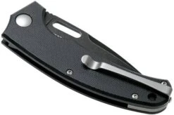 Steel Will Piercer F40-09 Blackwashed, Black G10, Linerlock Pocket Knife, Tommaso Rumici Design -Knives Discount Store SWK F40 09 04 steel will knives