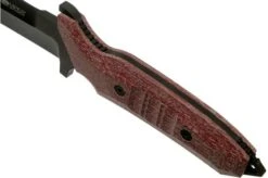 Viper Fearless VT4020CR Sleipner DLC, Red Canvas Micarta, Fixed Knife, Rumici Design -Knives Discount Store VPVT4020CR 05 viper
