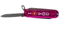 Victorinox Classic ‘The Gift’, I Love You, Translucent Pink 0.6233.T855 Swiss Pocket Knife 9 Victorinox Classic ‘The Gift’, I Love You, Translucent Pink 0.6233.T855 Swiss Pocket Knife -Knives Discount Store VT0 6223 T855 03 victorinox