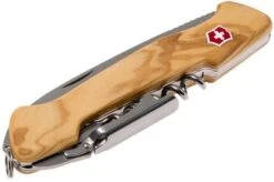 Victorinox Wine Master Olive, Pocket Knife With Double Lever Corkscrew 0.9701.64 -Knives Discount Store VT0 9701 64 05 victorinox wine master vt0 9701 64 05