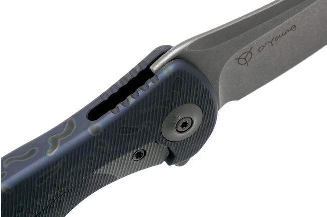 WE Knife 912B Synergy2 Marble Blue Pocket Knife, Jim O’Young Design 8 WE Knife 912B Synergy2 Marble Blue Pocket Knife, Jim O’Young Design - Image 6