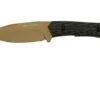 Willumsen Paragon DL22TTA Desert Tan Black G10, AUS-8, Fixed Knife