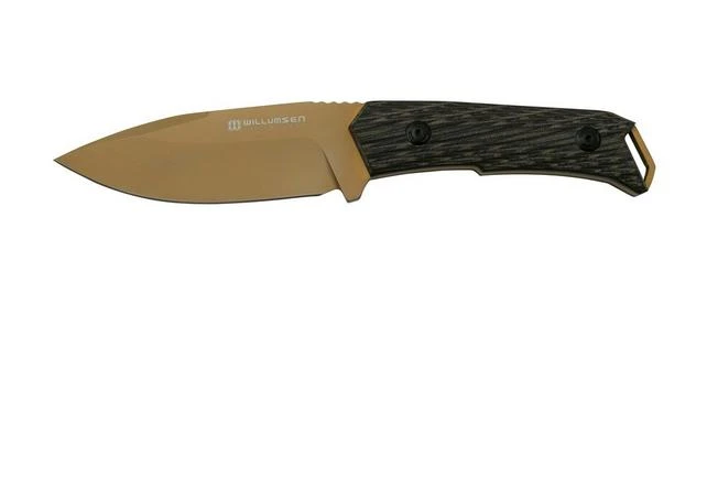 Willumsen Paragon DL22TTA Desert Tan Black G10, AUS-8, Fixed Knife 3 Willumsen Paragon DL22TTA Desert Tan Black G10, AUS-8, Fixed Knife