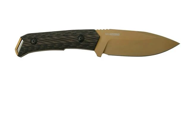 Willumsen Paragon DL22TTA Desert Tan Black G10, AUS-8, Fixed Knife 4 Willumsen Paragon DL22TTA Desert Tan Black G10, AUS-8, Fixed Knife - Image 2