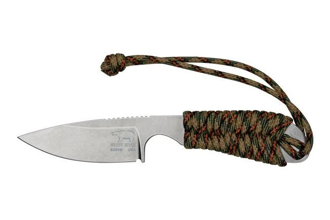 White River Knives M1 Backpacker Camo Paracord Neck Knife, Kydex Sheath 3 White River Knives M1 Backpacker Camo Paracord Neck Knife, Kydex Sheath