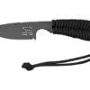 White River Knives M1 Backpacker, Black Paracord, Coated Neck Knife
